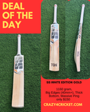 Deal of the Day- SS White Edition Gold English Willow Cricket Bat