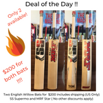Deal of the Day - Combo 1 ( MRF Star and SS Supermo Bats)
