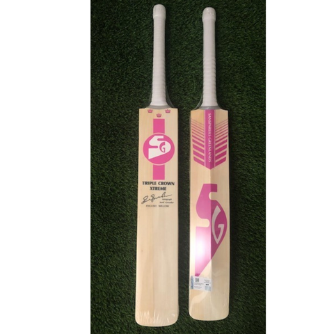 SG Triple Crown Xtreme ( Special Edition ) Pink -  English Willow Cricket Bat